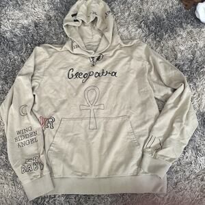 XXXTentacion Tattoo Hoodie Beige Size XL